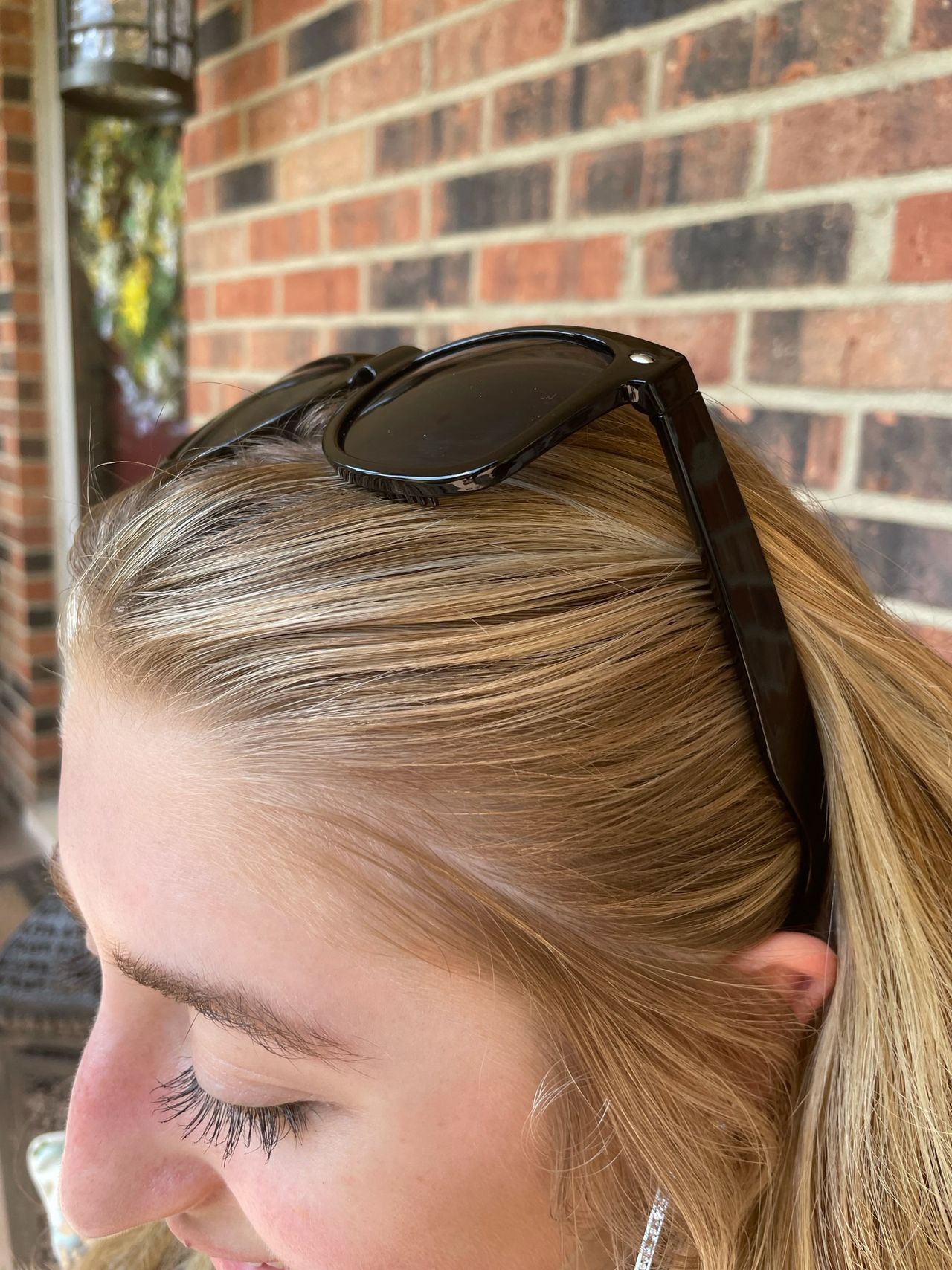 Dark brown sunglasses with plastic frames