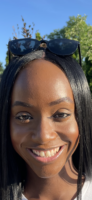 A close up of a person wearing sunglasses