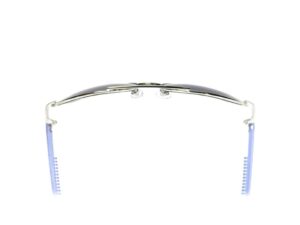 A pair of glasses with blue cords on them.