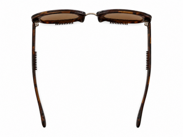 Brown tortoiseshell sunglasses top view