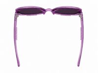 Purple translucent sunglasses top view