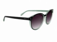 Mint green cat-eye sunglasses with gradient lenses